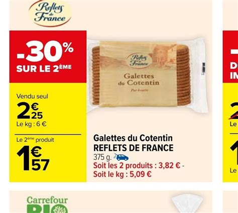 Promo Galettes Du Cotentin Reflets De France Chez Carrefour Market