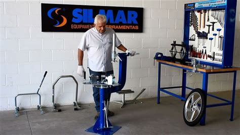 Máquina de Montar e desmontar Pneus manual da Silmar Equipamentos e