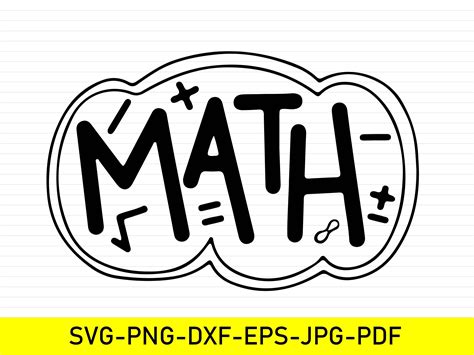 Math Svg Math Teacher Svg Math Clipart Png Math Bundle Svg Etsy