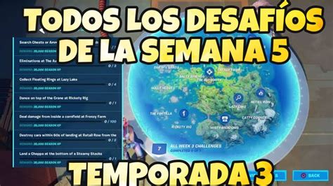 Como Completar Todos Los Desaf Os De La Semana De La Temporada Del