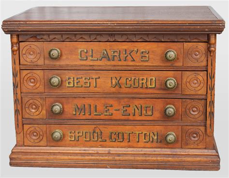 Bargain John S Antiques Four Drawer Clark S Country Store Spool