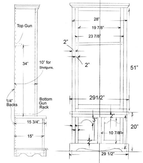 Gun Cabinet Plans Woodworking Plans And Projects