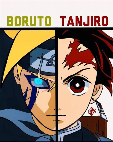 Boruto Y Tanjiro Parejas De Naruto Anime Naruto