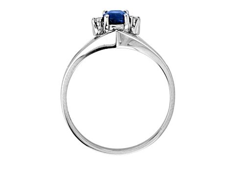 Ctw Sapphire And Diamond Ring In K White Gold B Y C Jtv