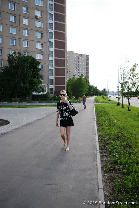 Mature Barefoot Girl Eva On A Sunny Street Part Of Barefoot Street Clips Sale
