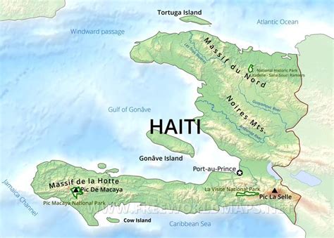 Haiti Physical Map