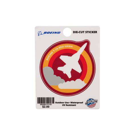 Boeing T 7a Red Hawk Skyward Sticker The Boeing Store