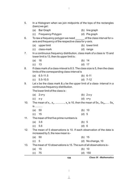 9th Maths Practice Paper Pandeysatyam2468 Page 187 Flip Pdf Online Pubhtml5