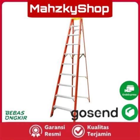 Promo Krisbow Tangga Fiber Glass Step Merah Diskon Di Seller