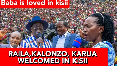 Baba Tusalimie Raila Kalonzo Simba Arati Mega Reception In Kisii