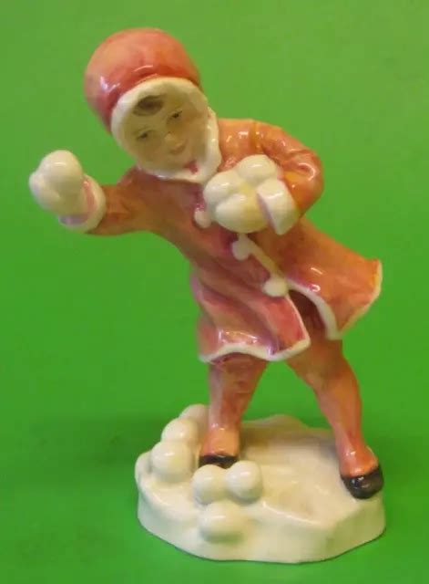 Royal Worcester Figure Snowball The Worcester Children 1982 1985
