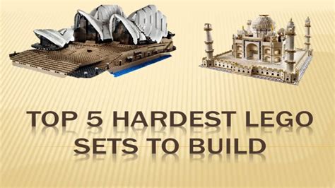 Top 5 Hardest Lego Sets To Build YouTube