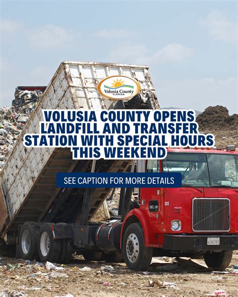 Volusia County Opens Tomoka Farms Road Landfill & West Volusia Transfer