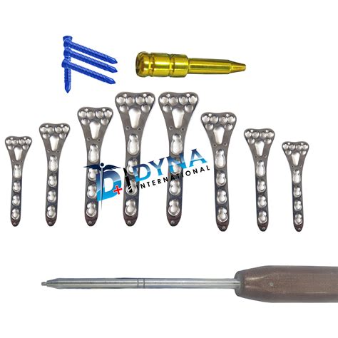 Variable Angle Distal Radius Volar Locking Plates To Screws Set