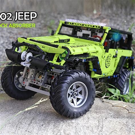 Tech Moc Off Road Jeep Wrangler Rubicon Bricks Toy J902