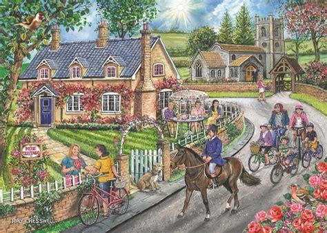 House Of Puzzles Rose Cottage Ray Cresswell 1000 Piece Barneys News Box