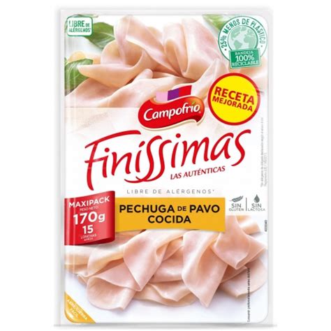 Pechuga De Pavo En Lonchas Finas Campofr O Finissimas Sin Gluten Sin