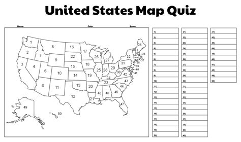 United States Worksheets