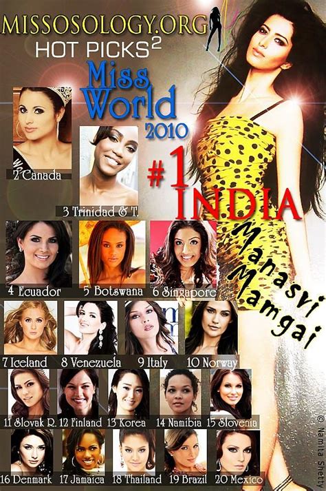 Missosology S Miss World Nd Hot Picks