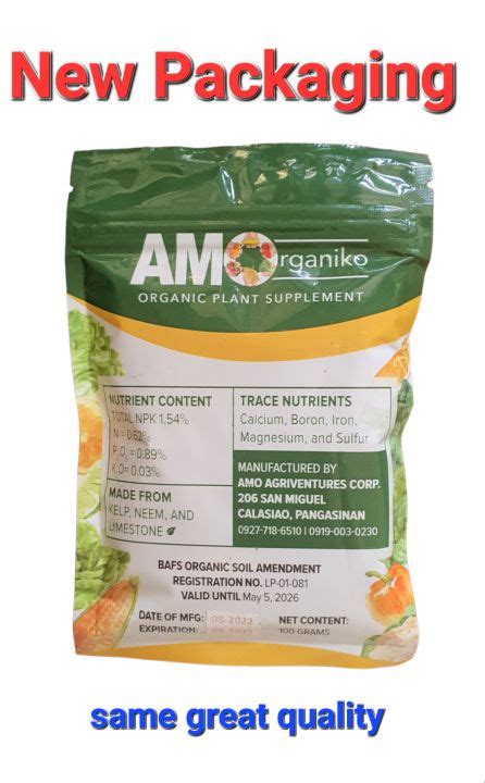 BESTSELLER AMO Akoy Magsasakang Organiko Seaweed Fertilizer 100grams