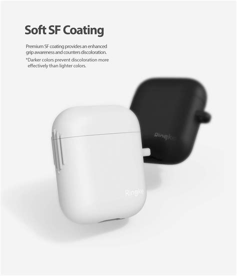 Airpods Case 2019 Case Pouch Silicone White