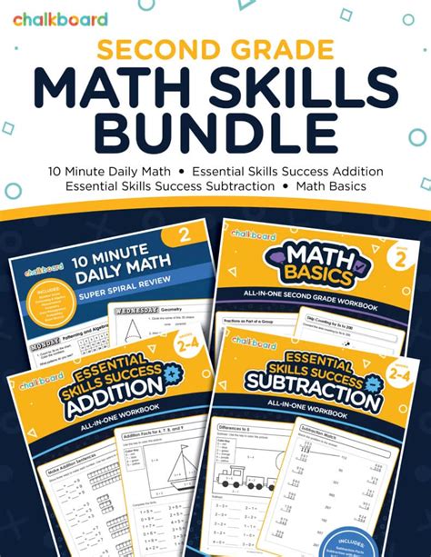 Common Core Grade 2 - Math Skills Bundle - Chalkboard Publishing