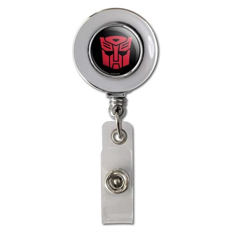 Transformers Autobot Symbol Retractable Reel Chrome Badge ID Card