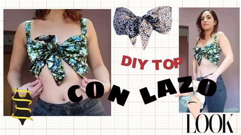 Diy Como Hacer Un Top Con Nudo Adelante Crop Top Facil De Hacer