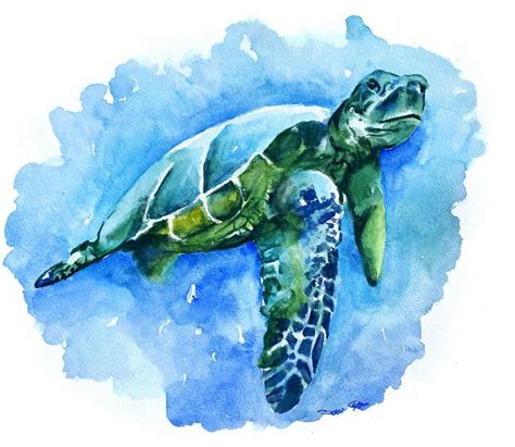 Sea Turtle Watercolor