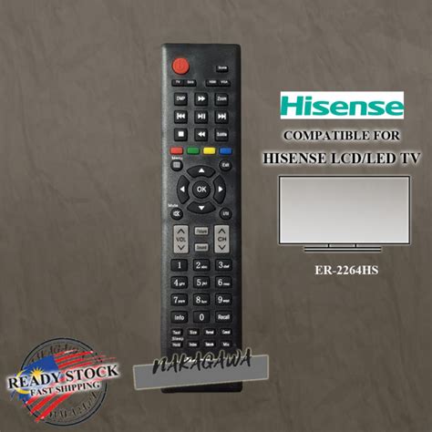 Hisense Lcd Led Tv Remote Control Er Hs Lazada