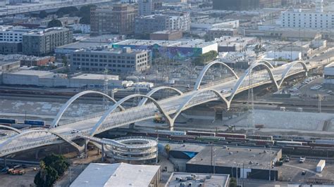 Michael Maltzan Architecture Completes Ribbon Of Light Bridge With Swooping Arches