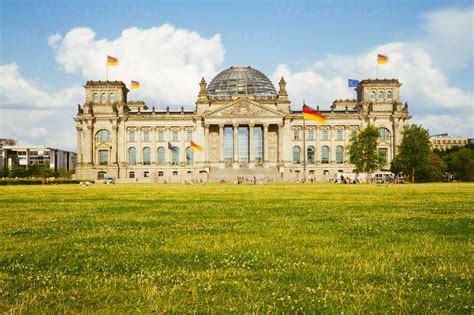 Germany Berlin Berlin Tiergarten Reichstag Building Stock Photo