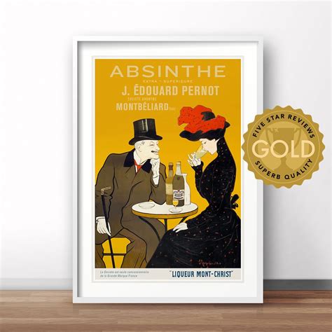 Absinthe Edouard Pernot Vintage Travel Poster Retro French Advertising