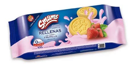 Galletitas De Frutilla Rellenas Smams Gr X U Sin Tacc Mercadolibre