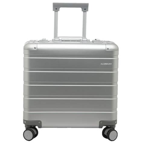 Valise Avec Trolley En Aluminium Argent Overnight Alumaxx