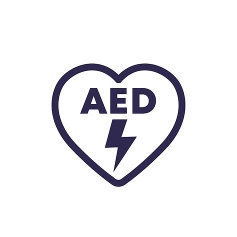 Premium Vector Aed Icon Automated External Defibrillator Vector