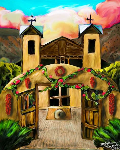 El Santuario de Chimayo Painting by Stephen Barela - Fine Art America