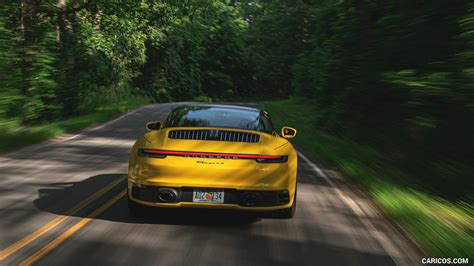 Porsche 911 Targa 2021MY 4S Color Racing Yellow Rear