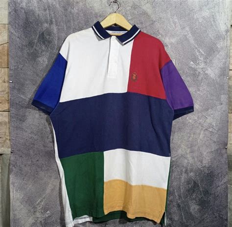 Ralph Lauren 80s Vintage Chaps Ralph Lauren Color Blok Polo Shirt Grailed