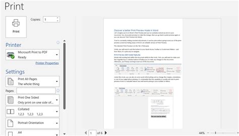 Print Preview In Word 2022 Clipart