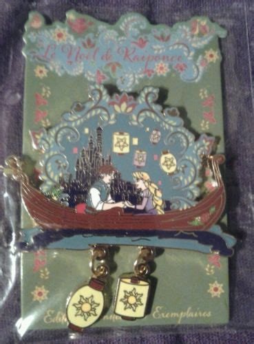 Disney Paris DLRP Tangled Rapunzel Flynn Boat Scene Lanterns Dangle LE