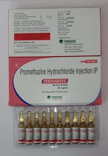 Promethazine Hydrochloride Injection Ip At Rs 15 Vial Promethazine