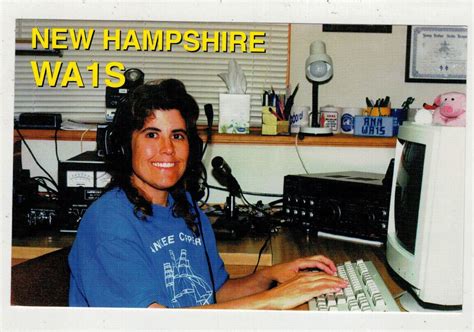 Vtg Ham Radio Cb Amateur Qsl Qso Card New Hampshire Wa S Ebay
