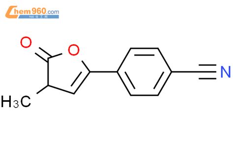 876337 40 5 Benzonitrile 4 4 5 dihydro 4 methyl 5 oxo 2 furanyl 化学式