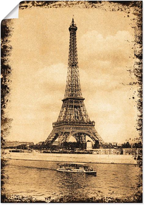 Artland Poster Paris Eiffelturm Vintage Gebäude 1 St als