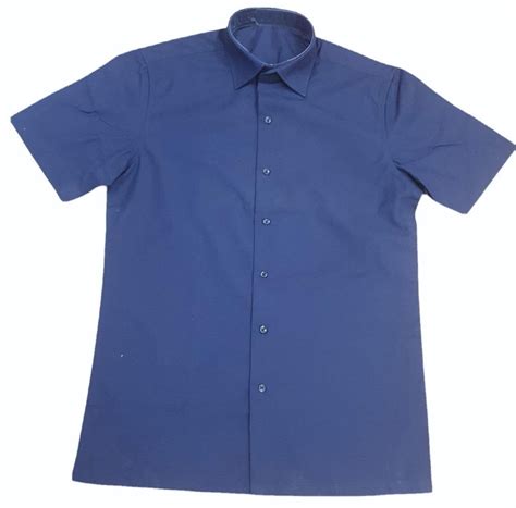 Plain Cotton Men Blue Half Sleeve Formal Shirt At Rs 249 In New Delhi