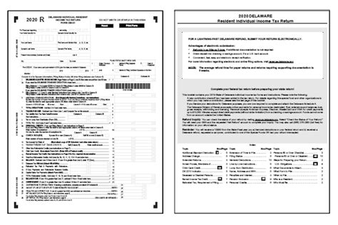 Delaware Fillable Tax Forms Printable Forms Free Online