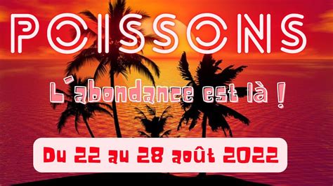 Poissons Guidance Du Au Ao T L Abondance Est L Youtube