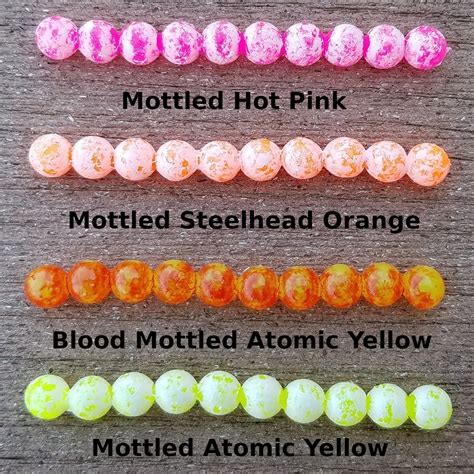 Mottled Soft Beads For Steelhead And Trout