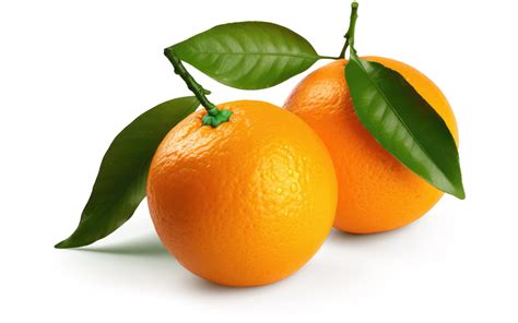 Orange Fruit with Leaves Transparent Background 22787323 PNG